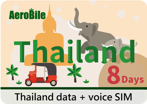 Thailand Happy SIM card II - 8 days unlimited data + 100 Baht credit